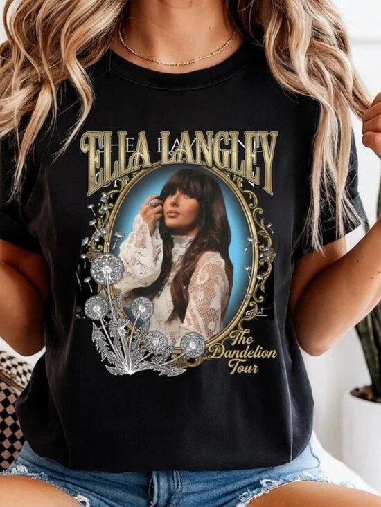 Teresa D Tops - Ella Langley Dandelion Tour Shirt, Country Music T Shirt 257